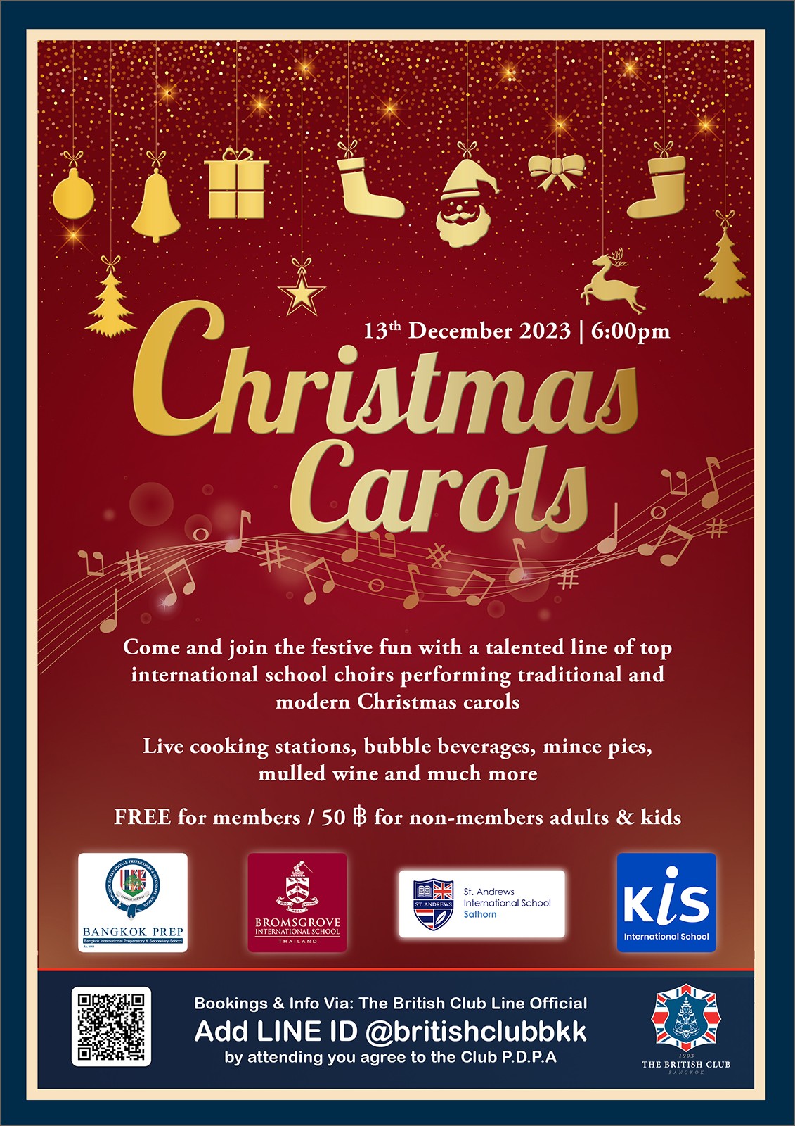 Christmas Carols 2023 The British Club Bangkok