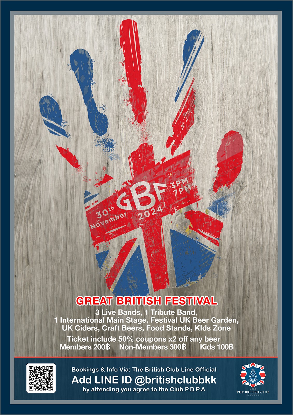 Great British Festival 30th Nov 2024 The British Club Bangkok